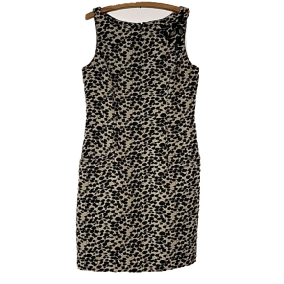 Jessica Simpson dress, black white, floral pattern, sleeveless, beading, size 10 - Picture 2 of 15